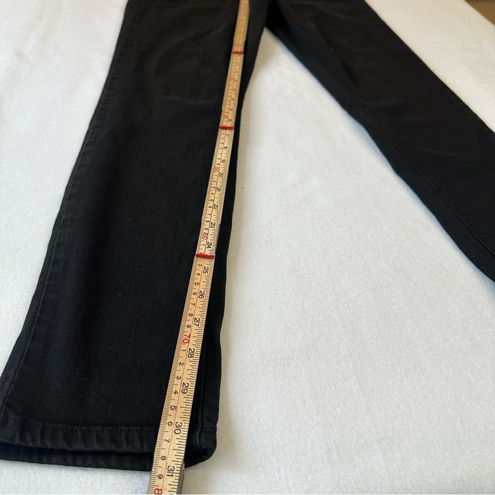 Cache Black Skinny Jeans Gold Button Classic Denim Women’s Size 6 - Picture 8 of 10